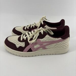 ASICS JAPAN S 1981 Throwback Court Shoes 8.5 M Pink Cream Burgundy EUC